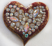 Heart-brooch